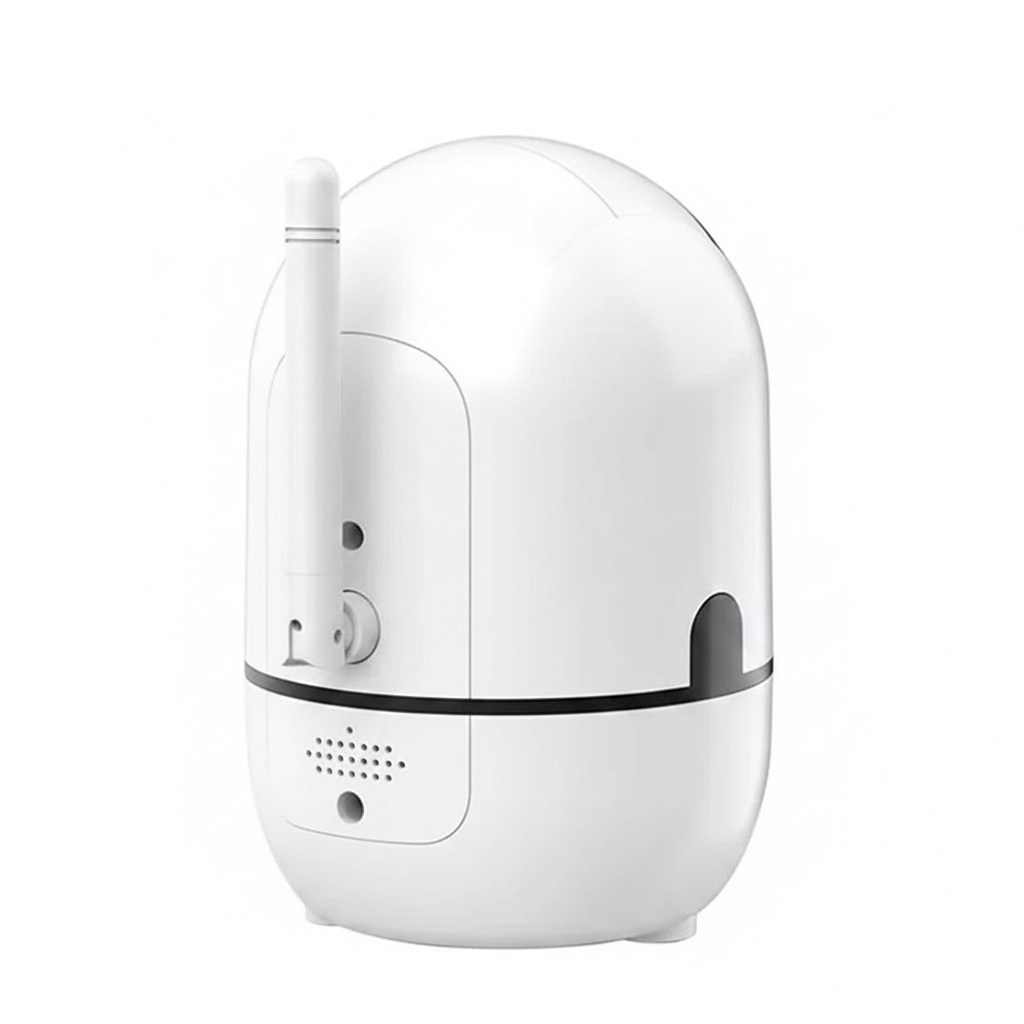 Smart security camera rear angle view